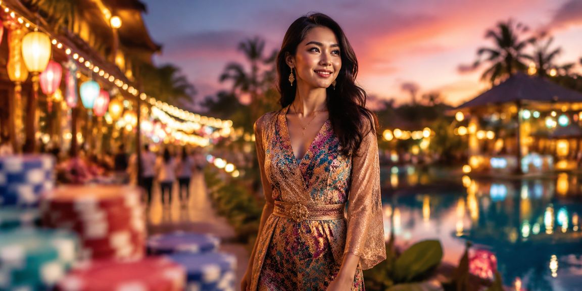 Pemain kasino menggunakan meja baccarat elektronik di Malaysia