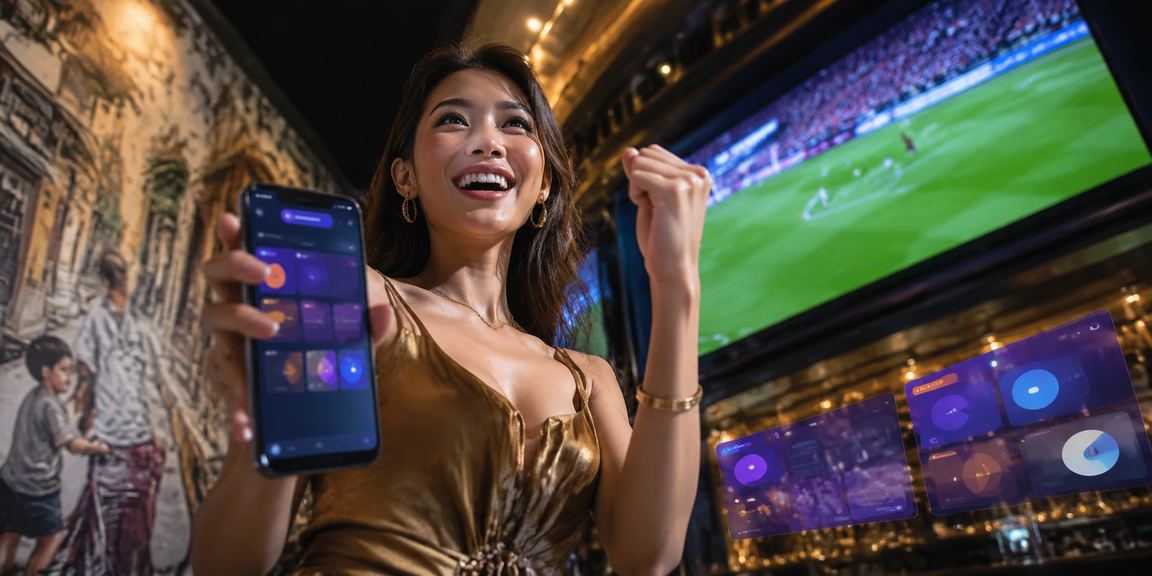 Pengguna aplikasi kasino dalam talian di Pulau Pinang menggunakan telefon pintar